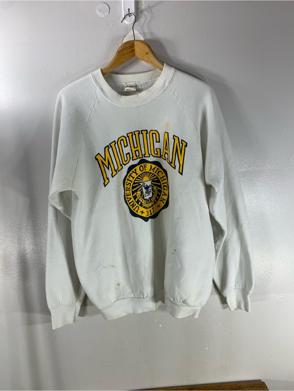 Vintage 1980s university Of michigan wolverines sweatshirt xl made in USA